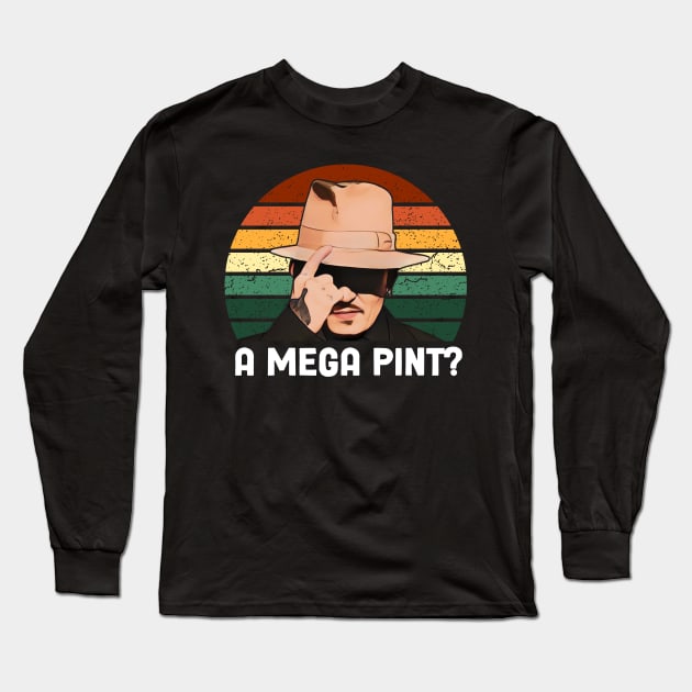 A Mega Pint Johnny Depp Long Sleeve T-Shirt by MichaelLosh